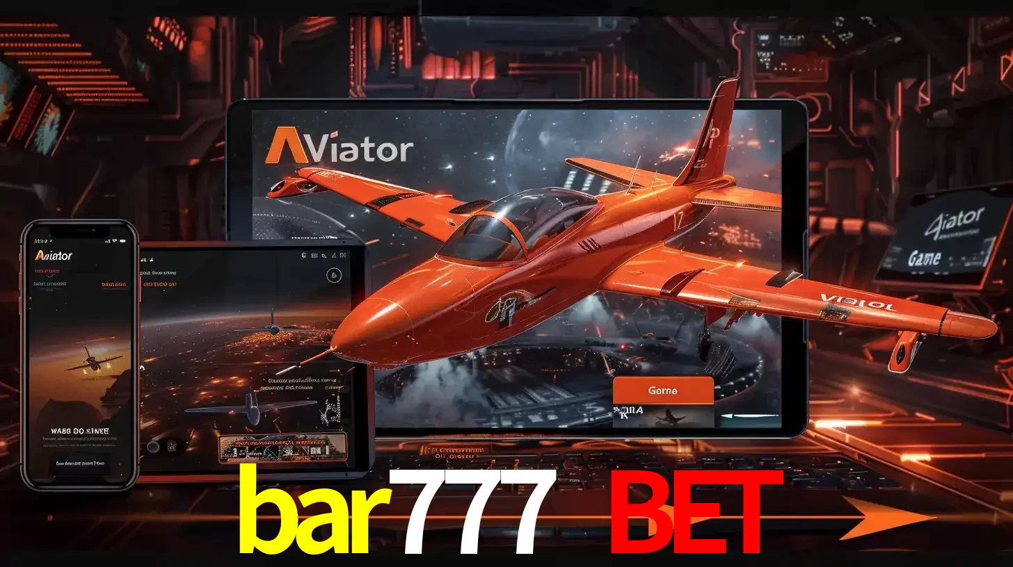 Apresentação tecnológica do jogo Aviator com um avião saindo da tela de um tablet, demonstrando a experiência imersiva em múltiplos dispositivos no bar777 bet.